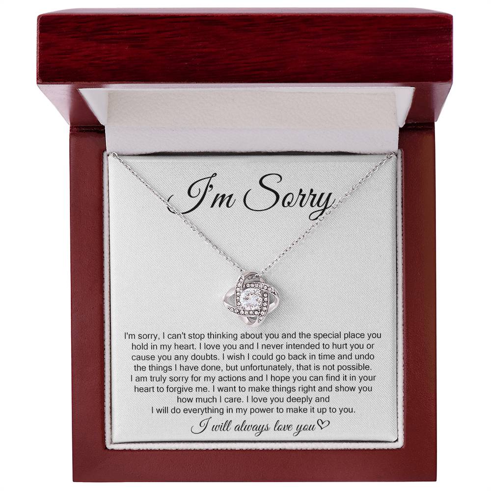 I'm Sorry, I Will Always Love You, Forever Love Necklace