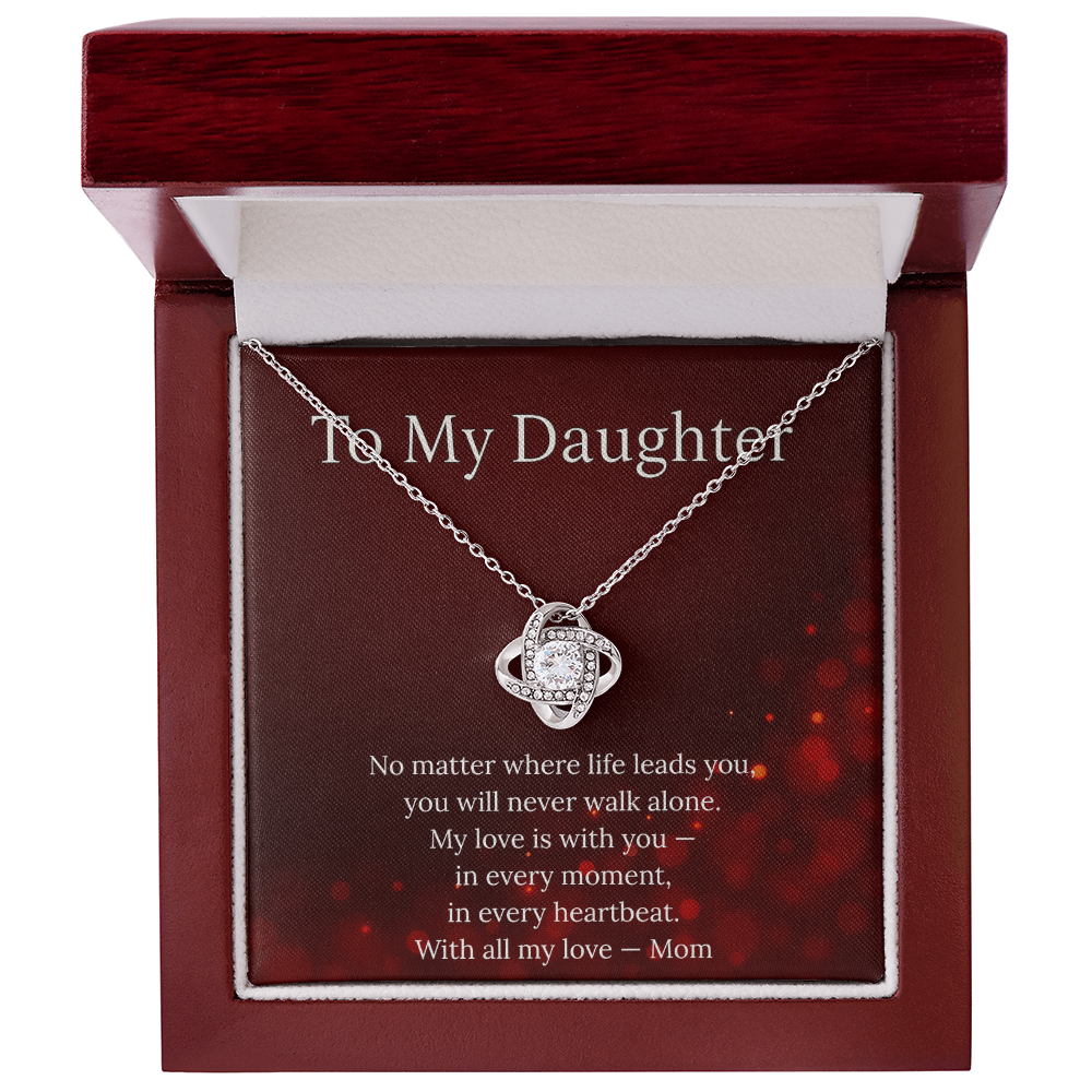Beautiful Gift for Daughter From Mom – “You Will Never Walk Alone” Necklace