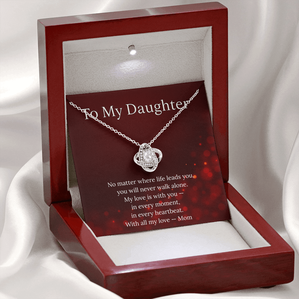 Beautiful Gift for Daughter From Mom – “You Will Never Walk Alone” Necklace