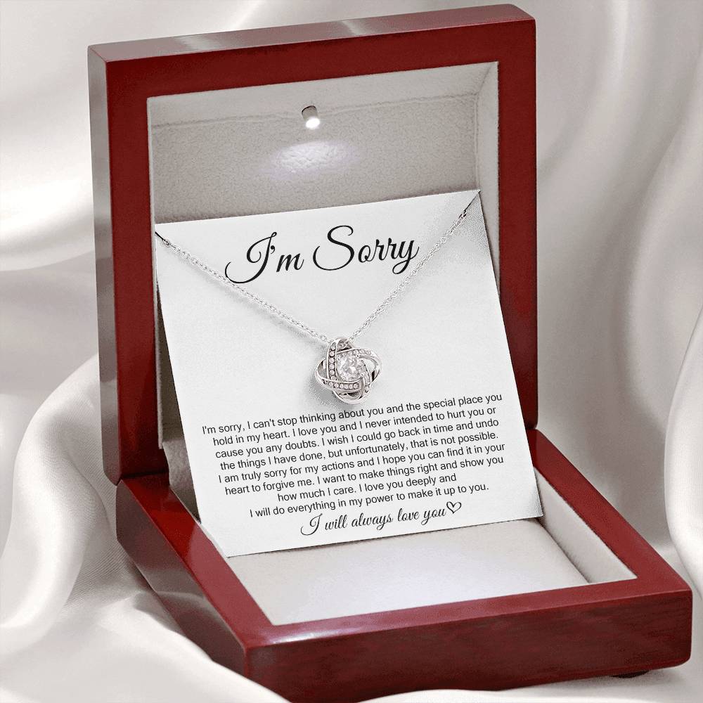 I'm Sorry, I Will Always Love You, Forever Love Necklace