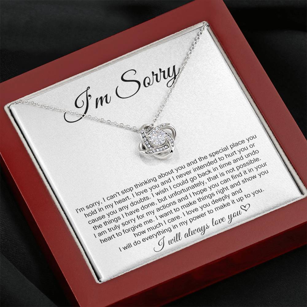 I'm Sorry, I Will Always Love You, Forever Love Necklace