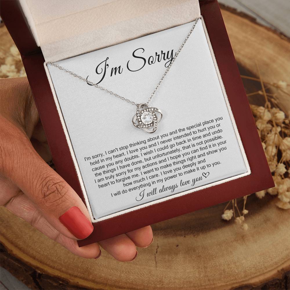 I'm Sorry, I Will Always Love You, Forever Love Necklace