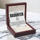 To My Daughter, Your Place in My Heart - Love Knot Necklace-Mom