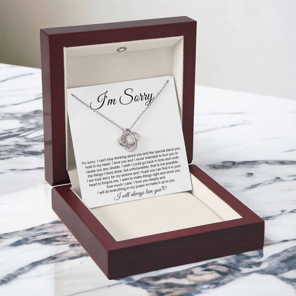 I'm Sorry, I Will Always Love You, Forever Love Necklace