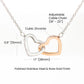 Let's Start Over, Interlocking Hearts Necklace