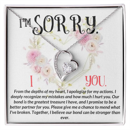 I'm Sorry. I Love You -From the depths Of My Heart Necklace