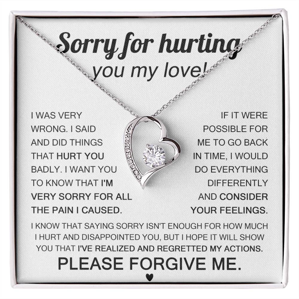 Sorry For Hurting You My Love, Forever Love Necklace