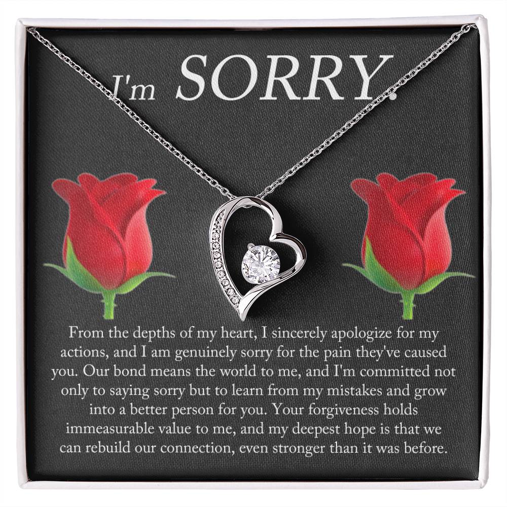 Forever Love Necklace, I'm Sorry, Roses