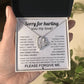 Sorry For Hurting You My Love, Forever Love Necklace