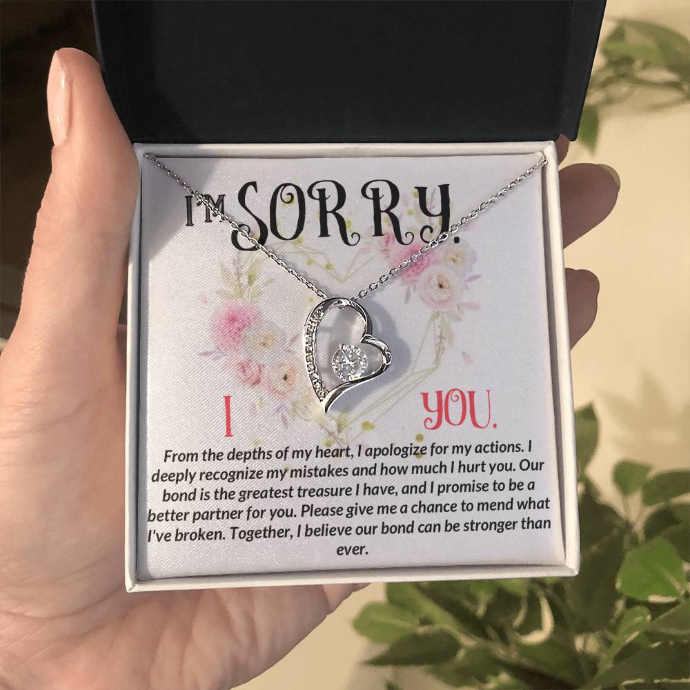 I'm Sorry. I Love You -From the depths Of My Heart Necklace