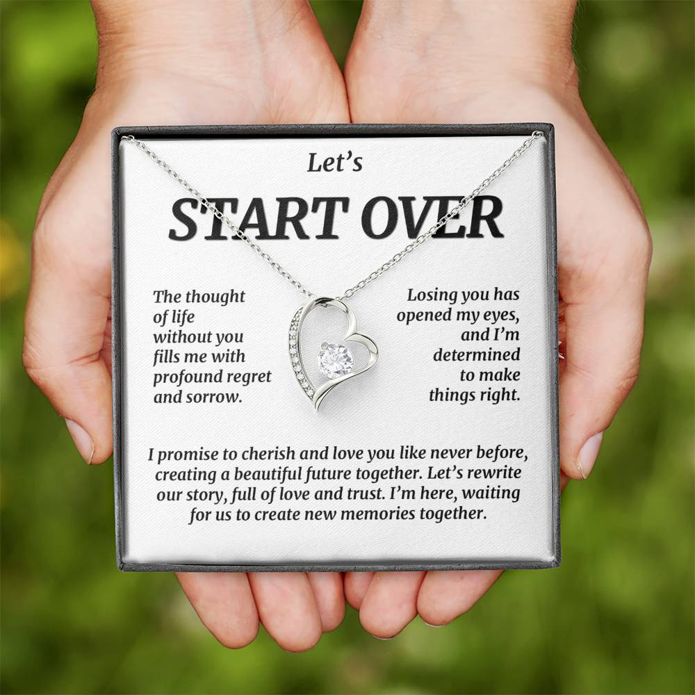 Let's Start Over, Forever Love Necklace