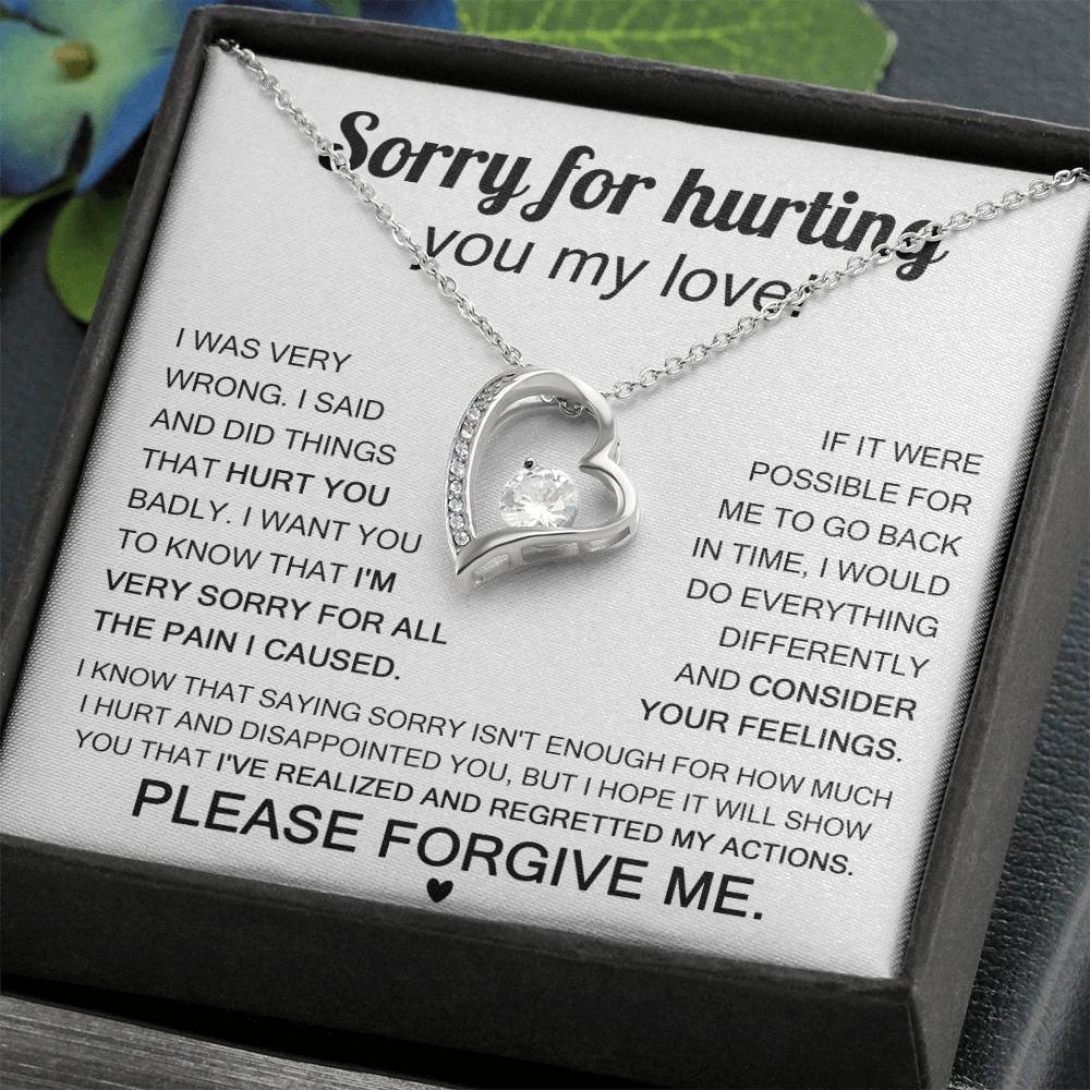 Sorry For Hurting You My Love, Forever Love Necklace