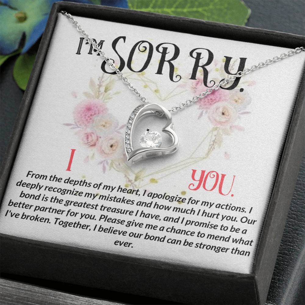 I'm Sorry. I Love You -From the depths Of My Heart Necklace