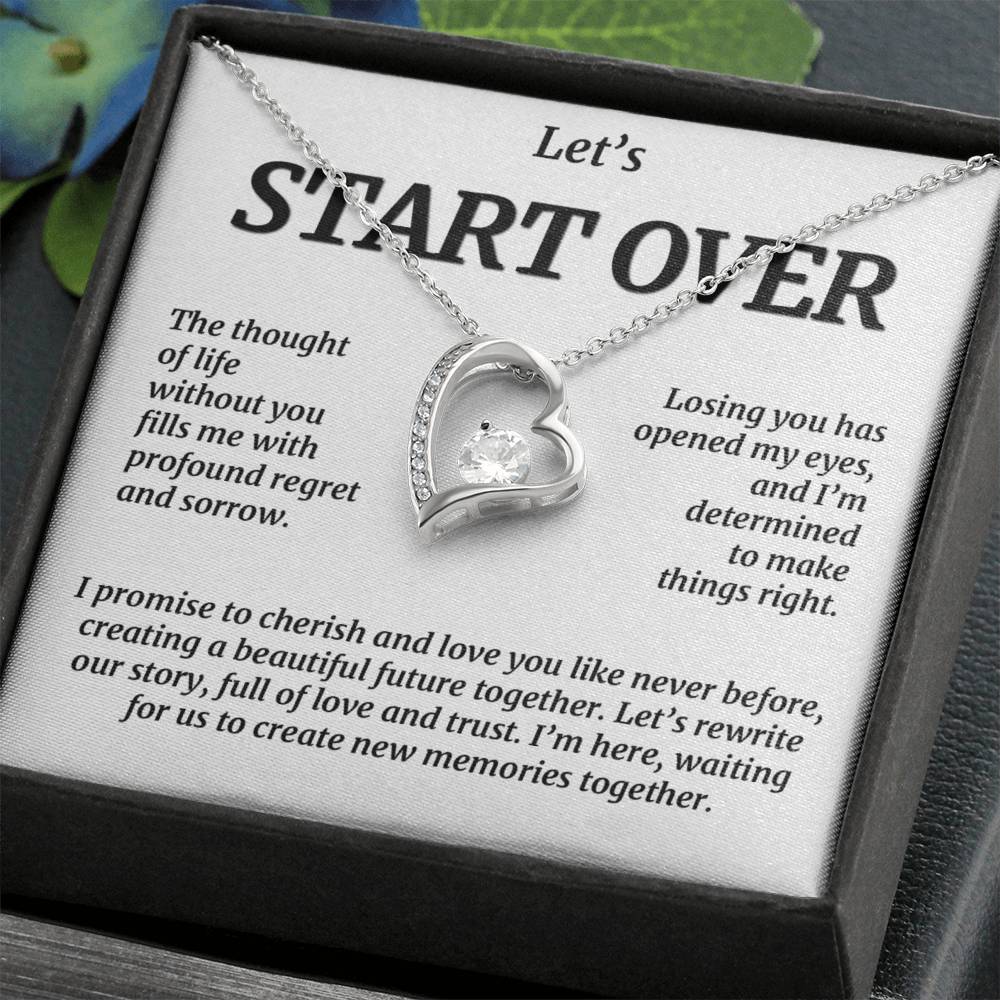 Let's Start Over, Forever Love Necklace