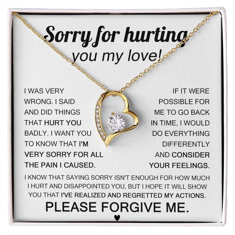 Sorry For Hurting You My Love, Forever Love Necklace