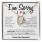 Gift for Her 'I Can't  Stop Thinking About You ' Forever Love Necklace