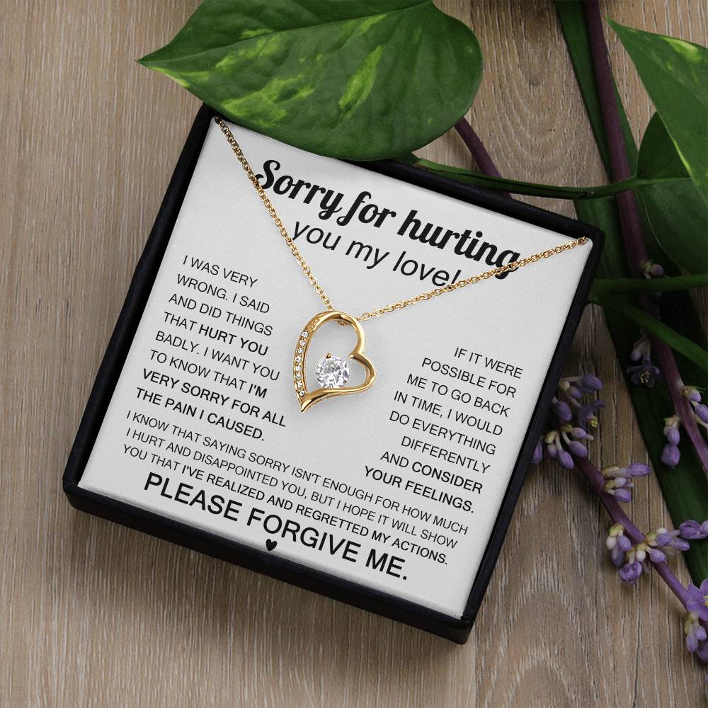 Sorry For Hurting You My Love, Forever Love Necklace