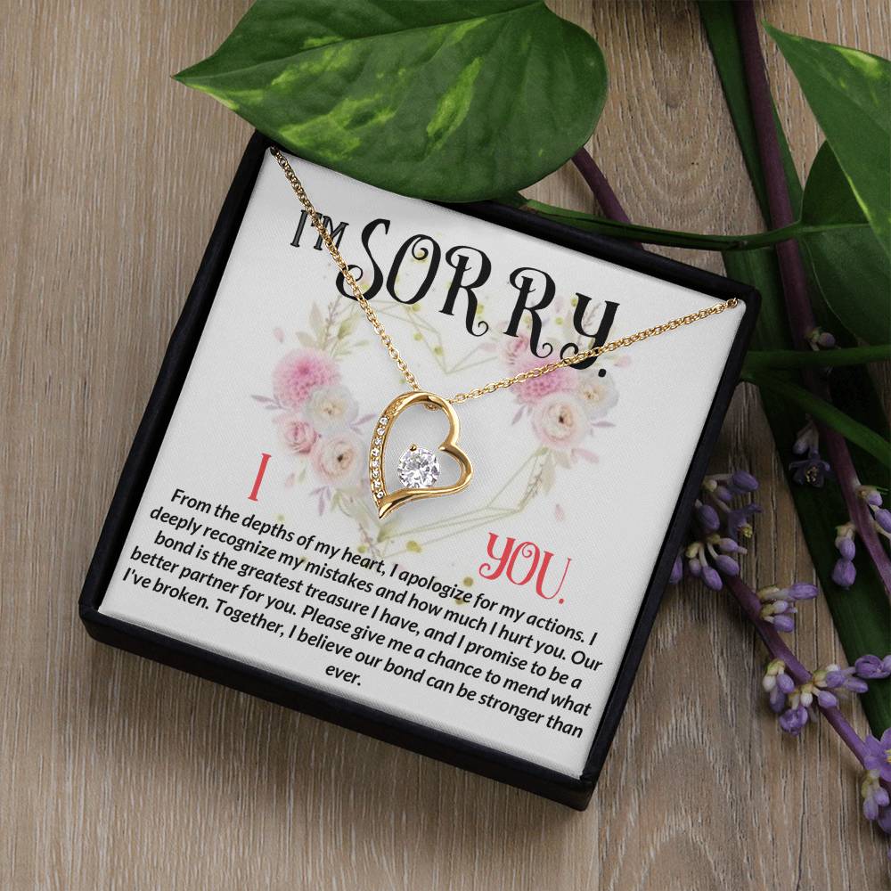 I'm Sorry. I Love You -From the depths Of My Heart Necklace