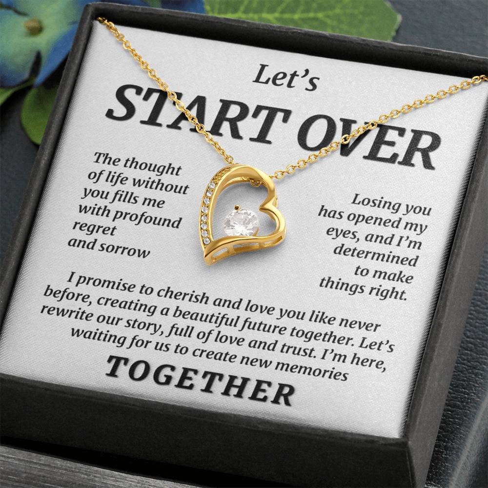 Let's Start Over Together, Forever Love Necklace