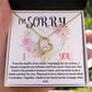 I'm Sorry. I Love You -From the depths Of My Heart Necklace