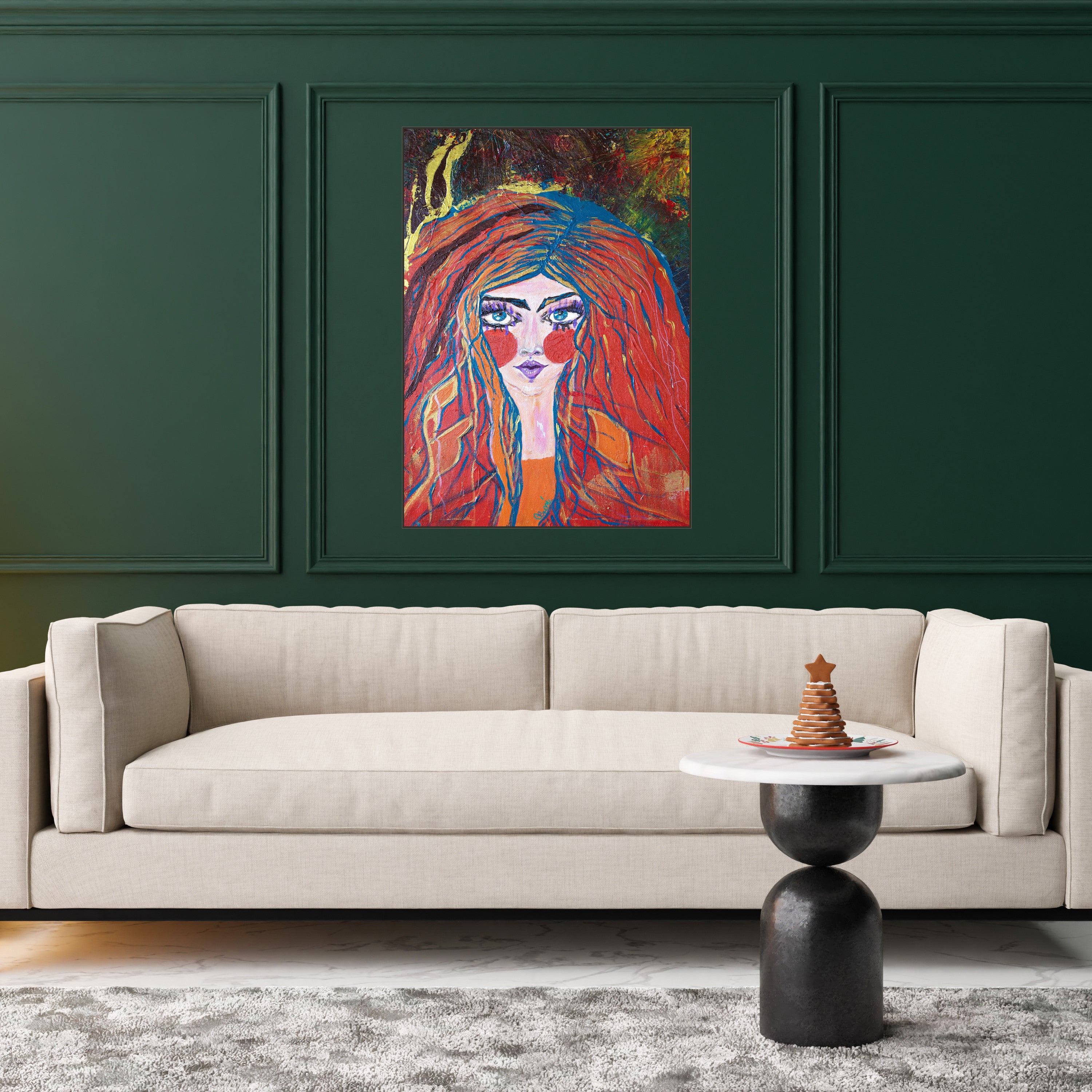 Eblouie par la nuit - Canvas Print