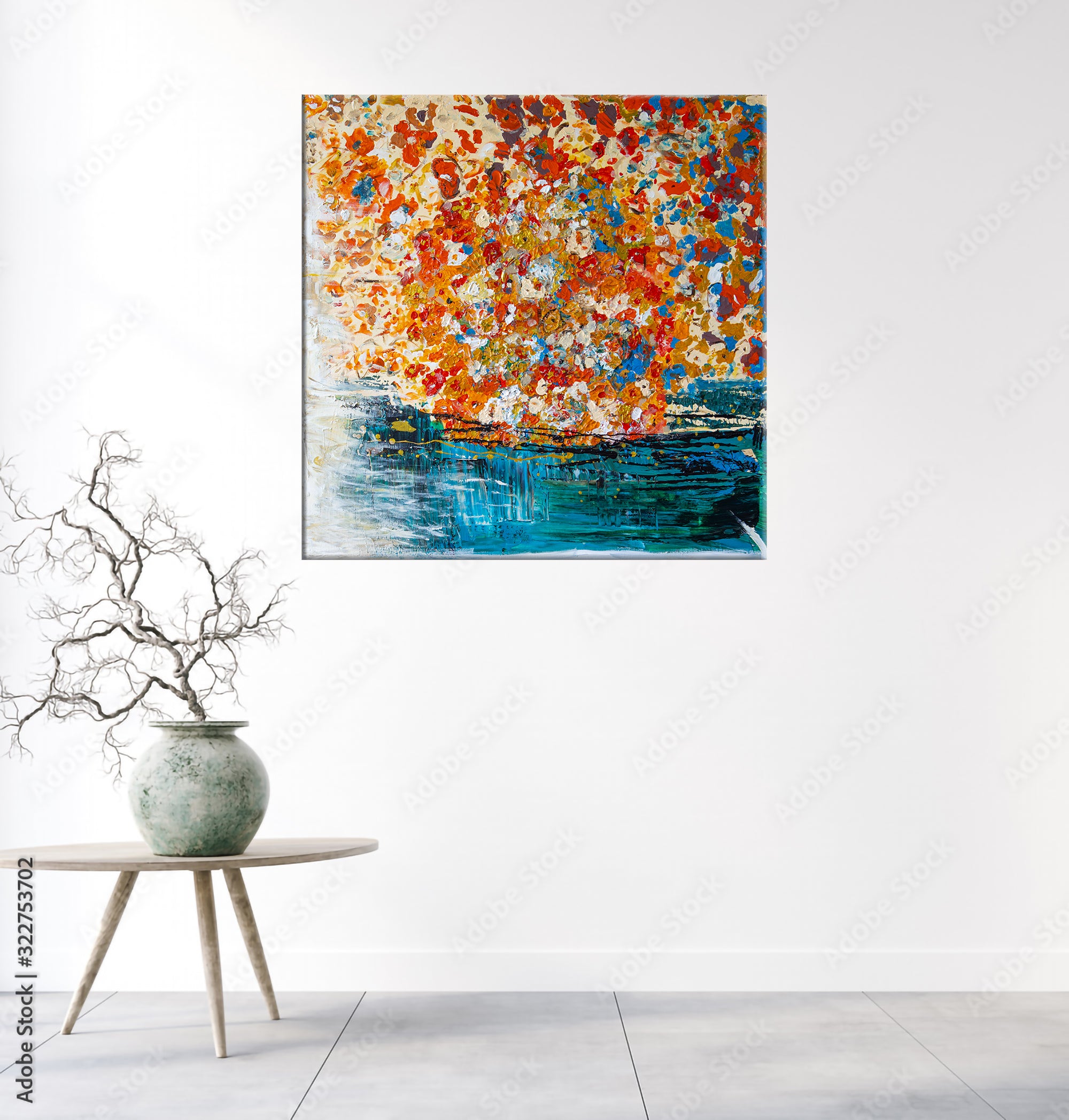 Flowers on The Water - Metal Print