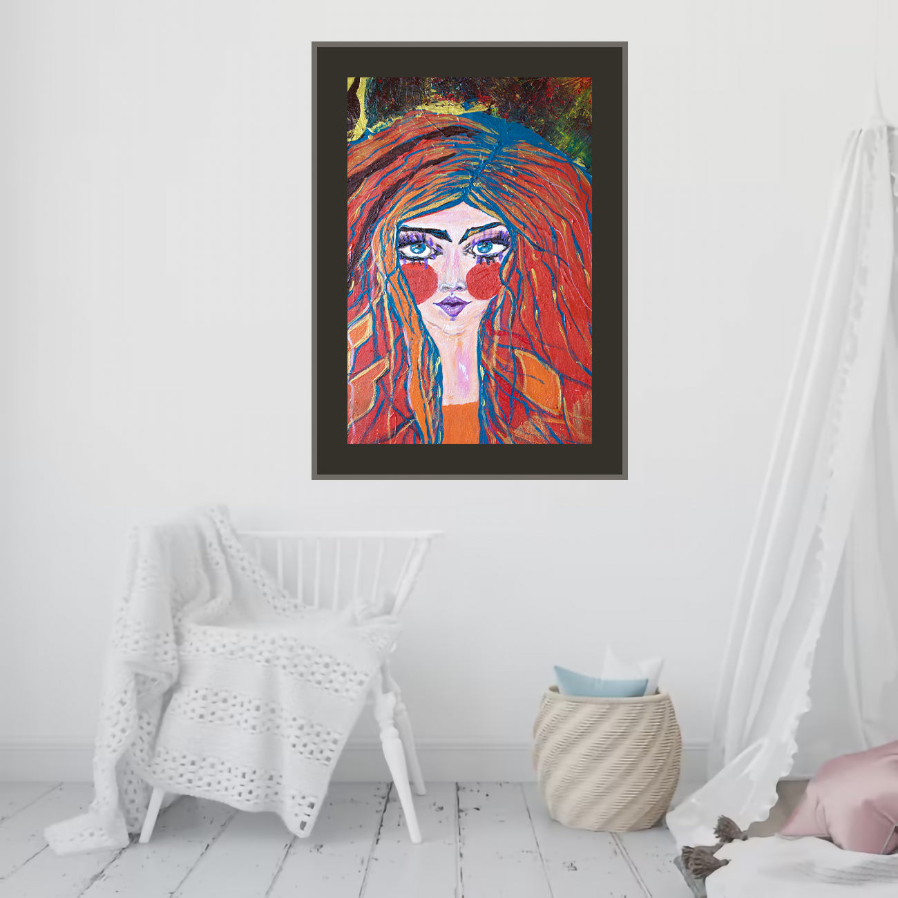 Eblouie par la nuit - Art Print