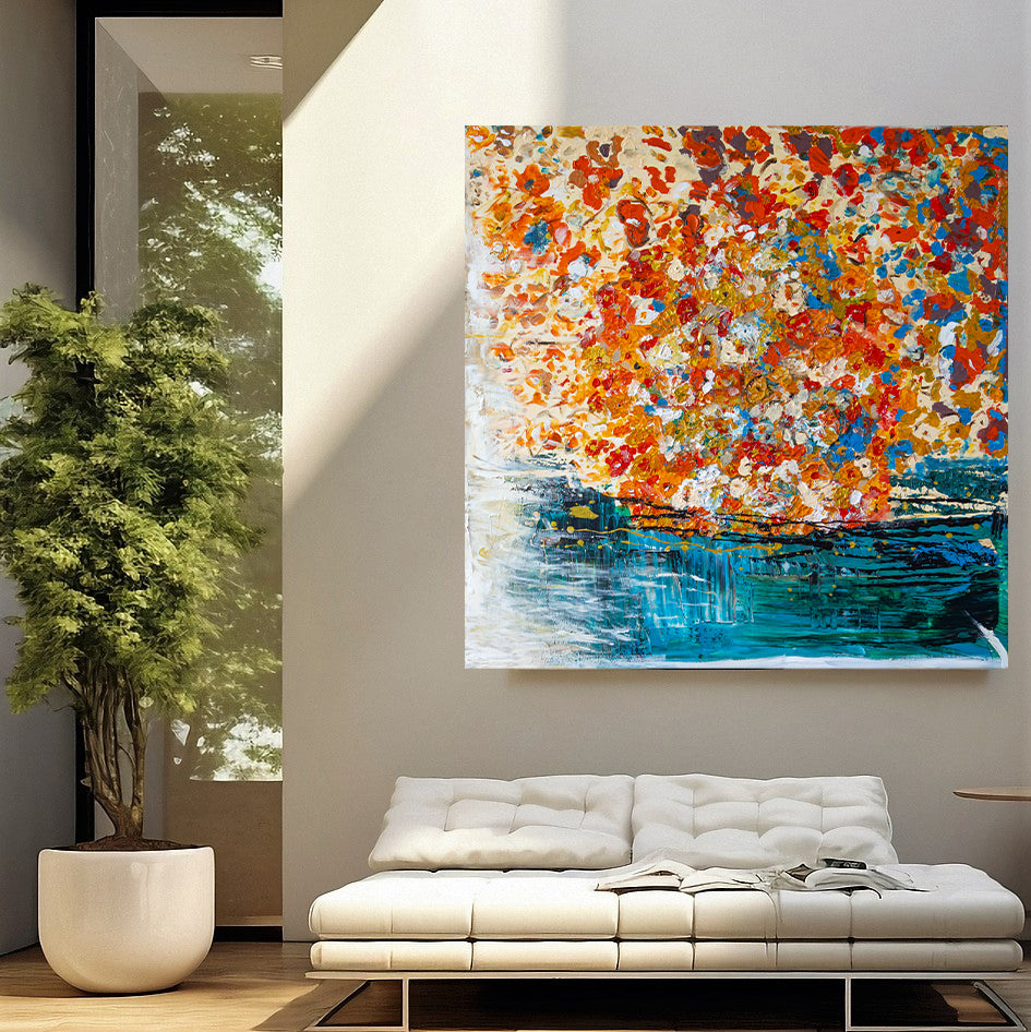 Flowers on The Water - Art Print