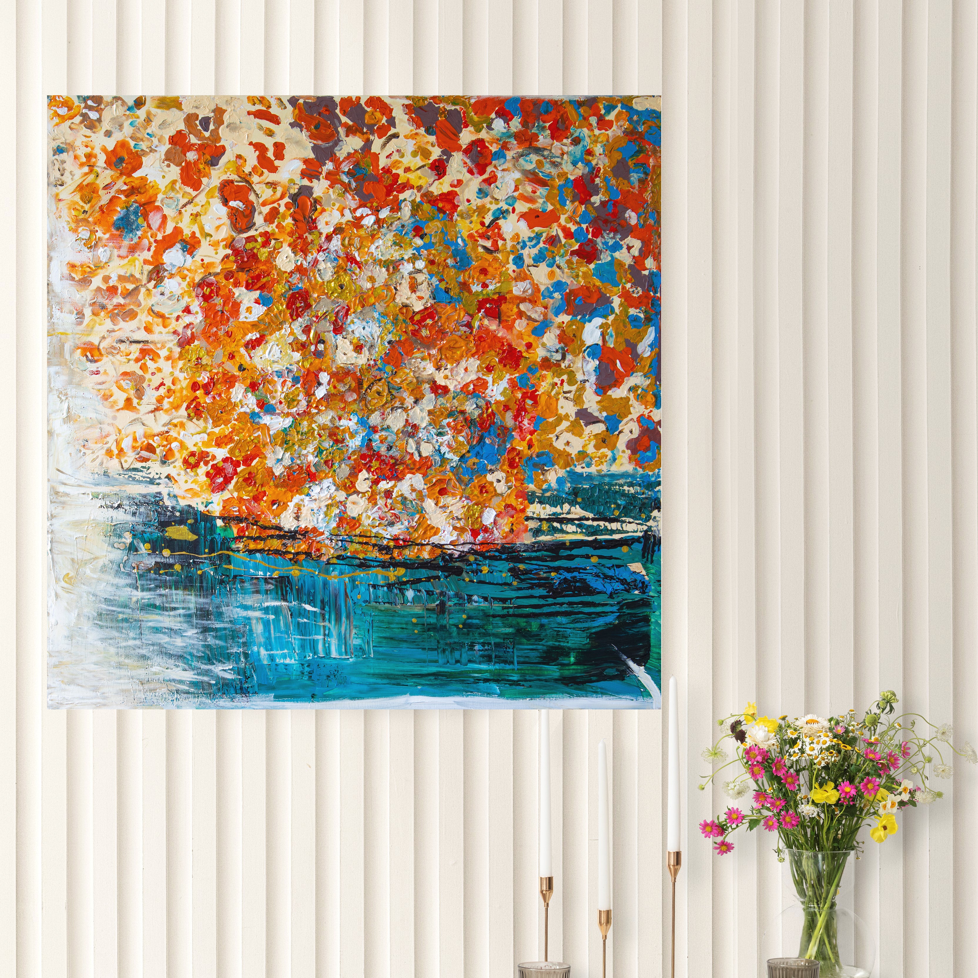 Flowers on The Water - Art Print