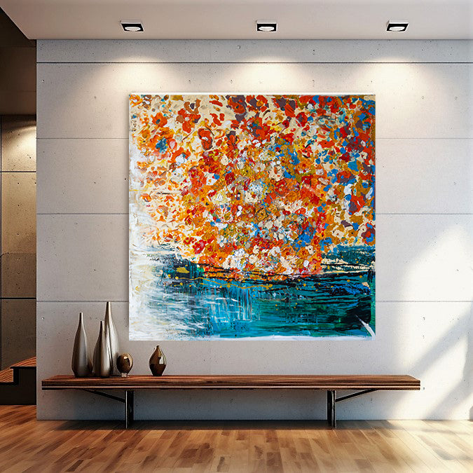 Flowers on The Water - Canvas Print