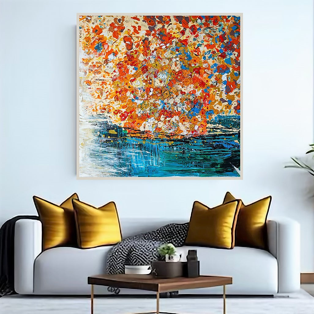 Flowers on The Water - Canvas Print