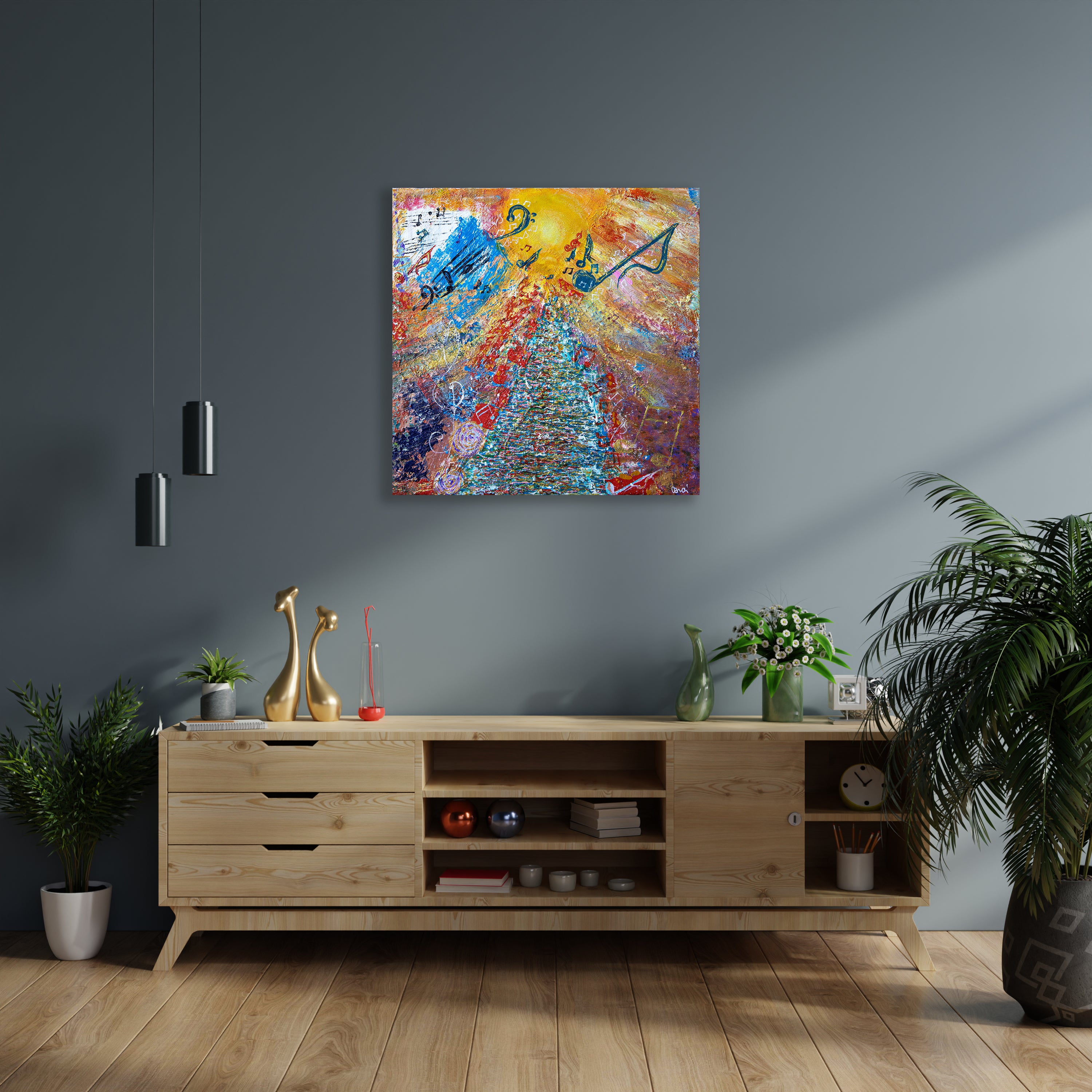 sun - canvas print