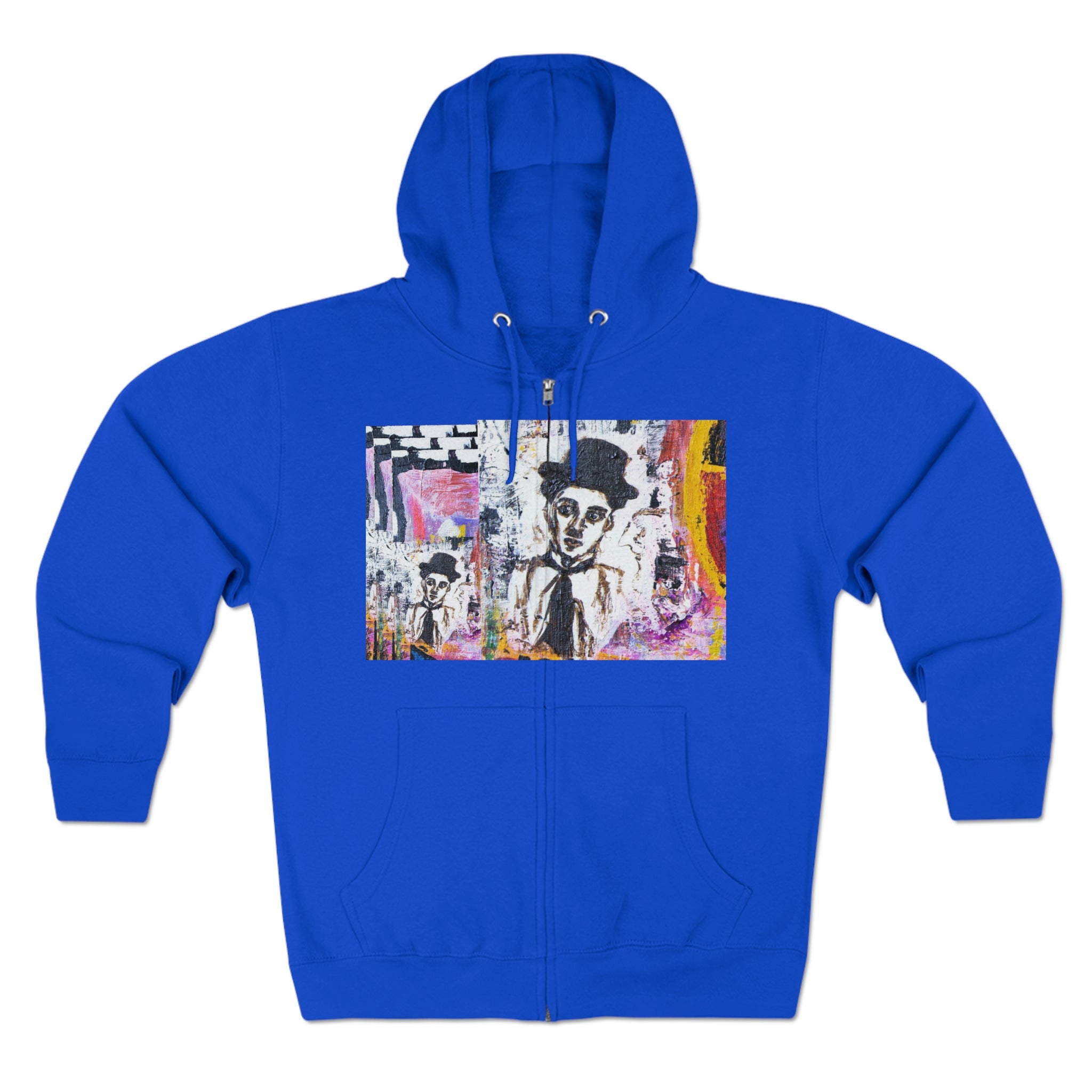 Unisex Premium Full Zip Hoodie, Stylish Artisan-Crafted Zip-Up Hoodie for Art Lovers