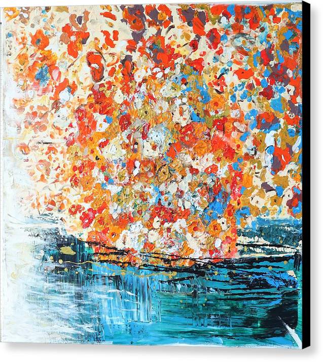 Flowers on The Water - Canvas Print