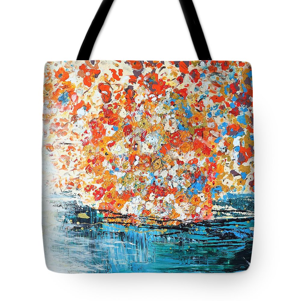 Flowers on The Water - Tote Bag