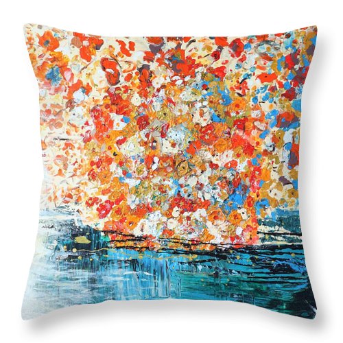 Flower Of Music Throw Pillow