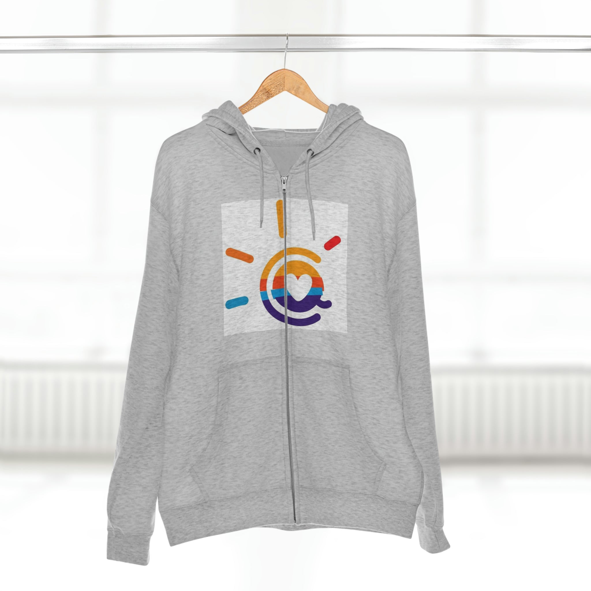 Unisex Premium Full Zip Hoodie, Stylish Artisan-Crafted Zip-Up Hoodie for Art Lovers