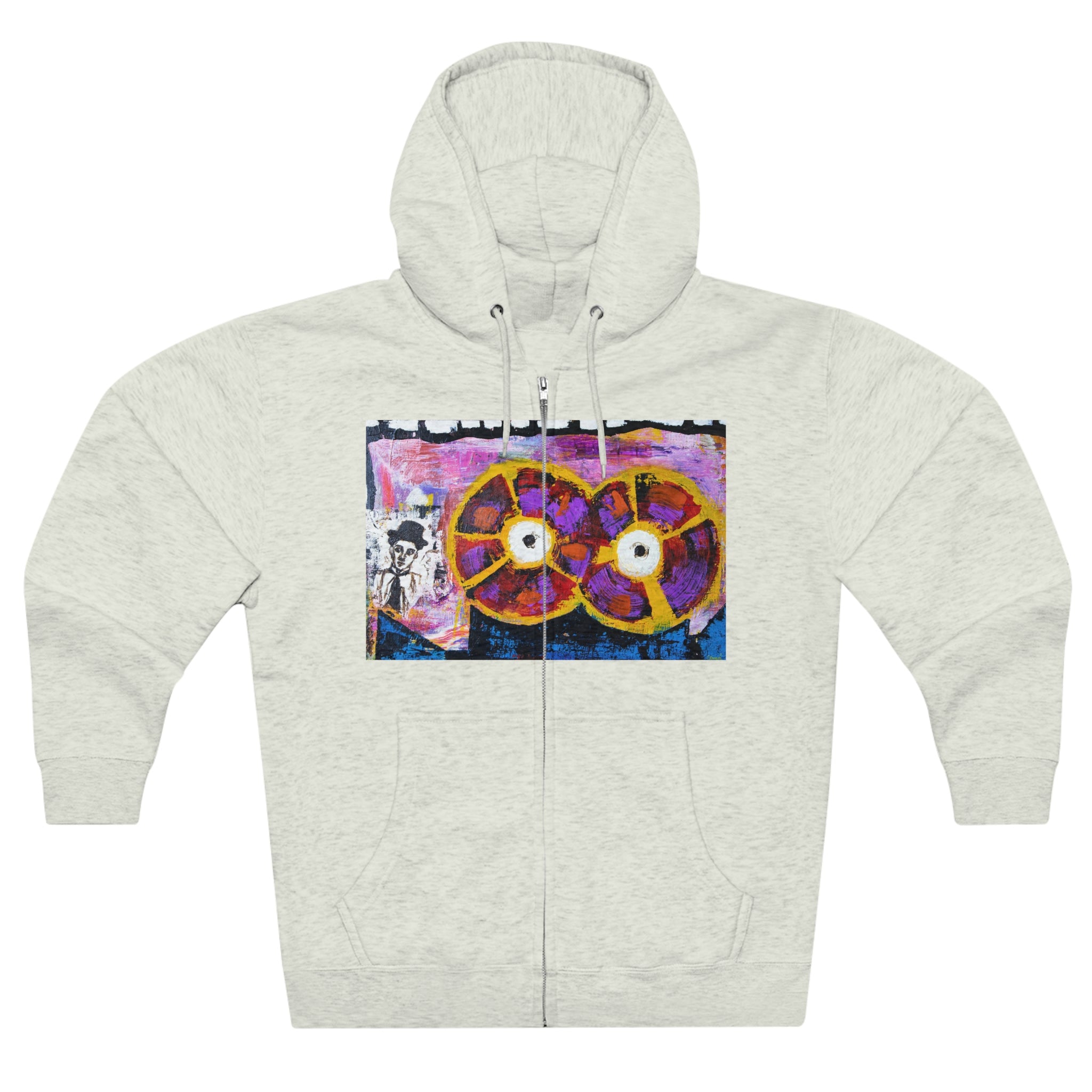 Unisex Premium Full Zip Hoodie, Stylish Artisan-Crafted Zip-Up Hoodie for Art Lovers