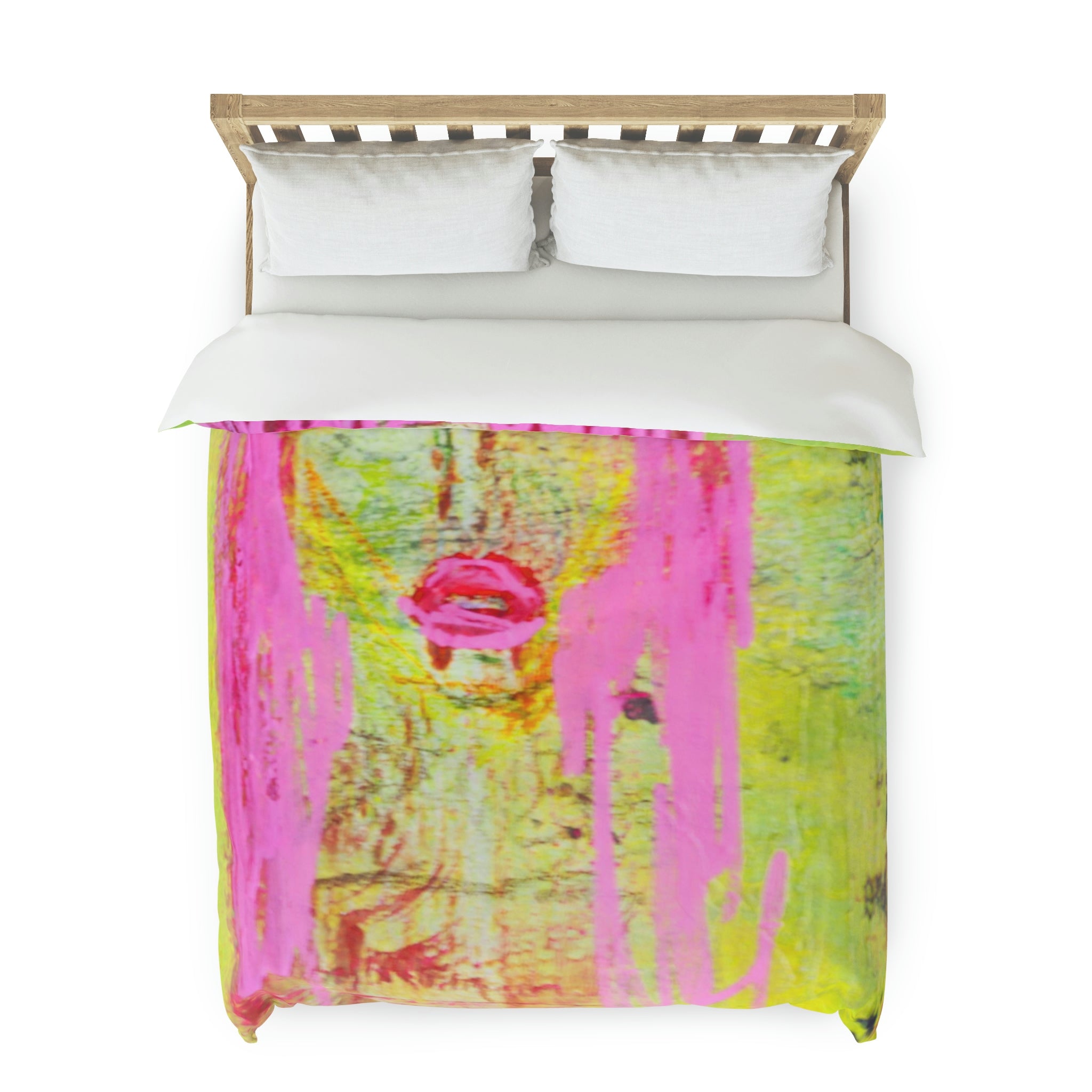 Duvet Cover, Abstract Face of Rock And Roll Girl