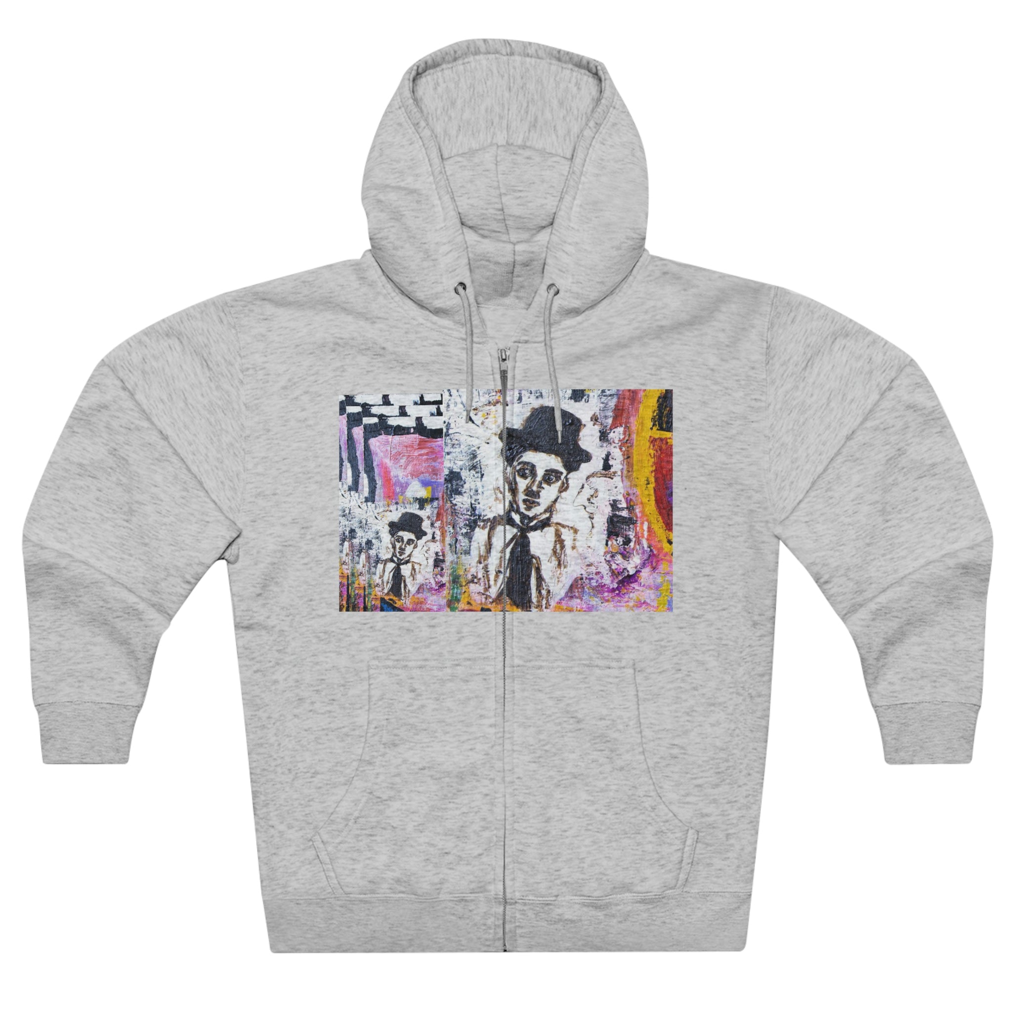 Unisex Premium Full Zip Hoodie, Stylish Artisan-Crafted Zip-Up Hoodie for Art Lovers