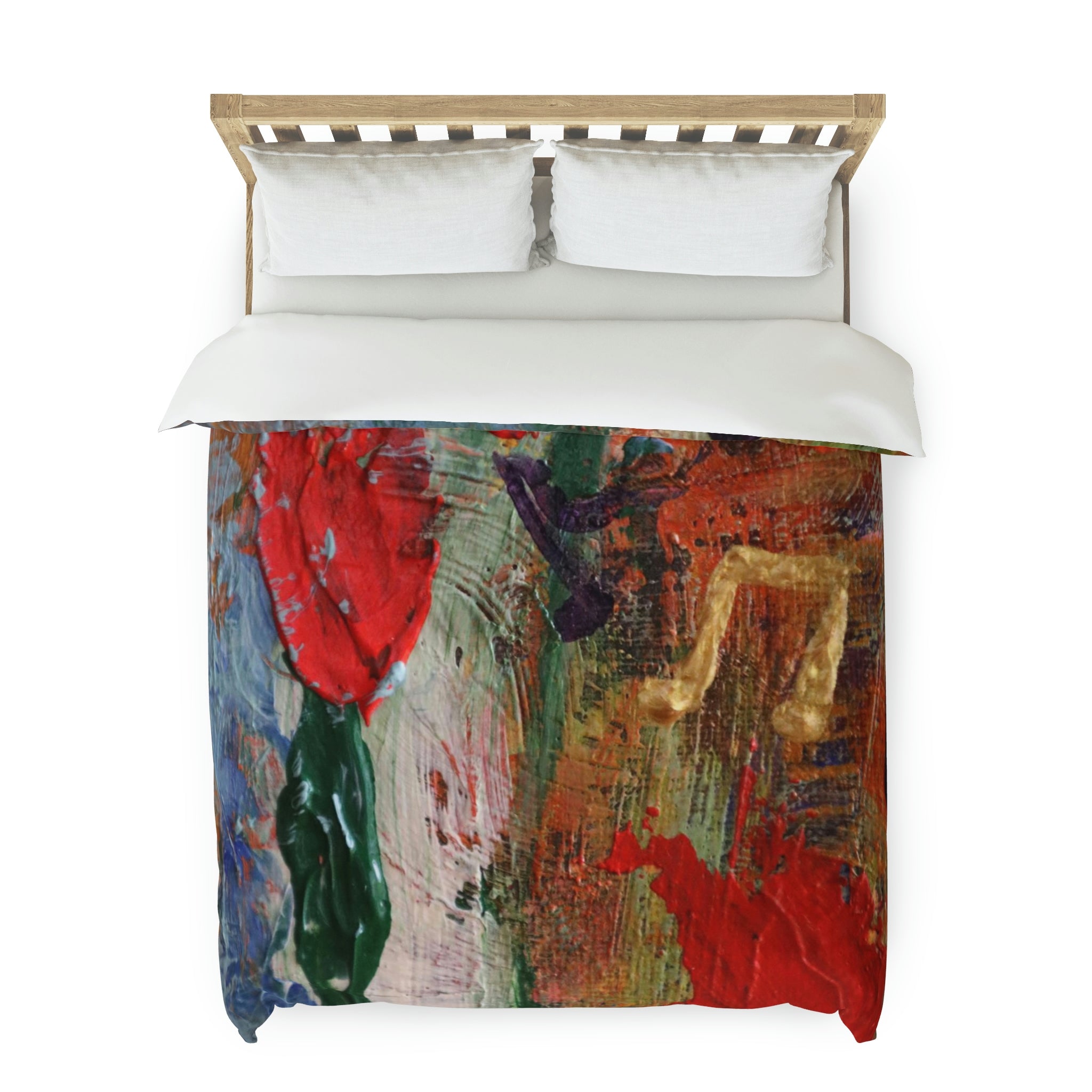 Duvet Cover, Wild Flowers and Golden Notes