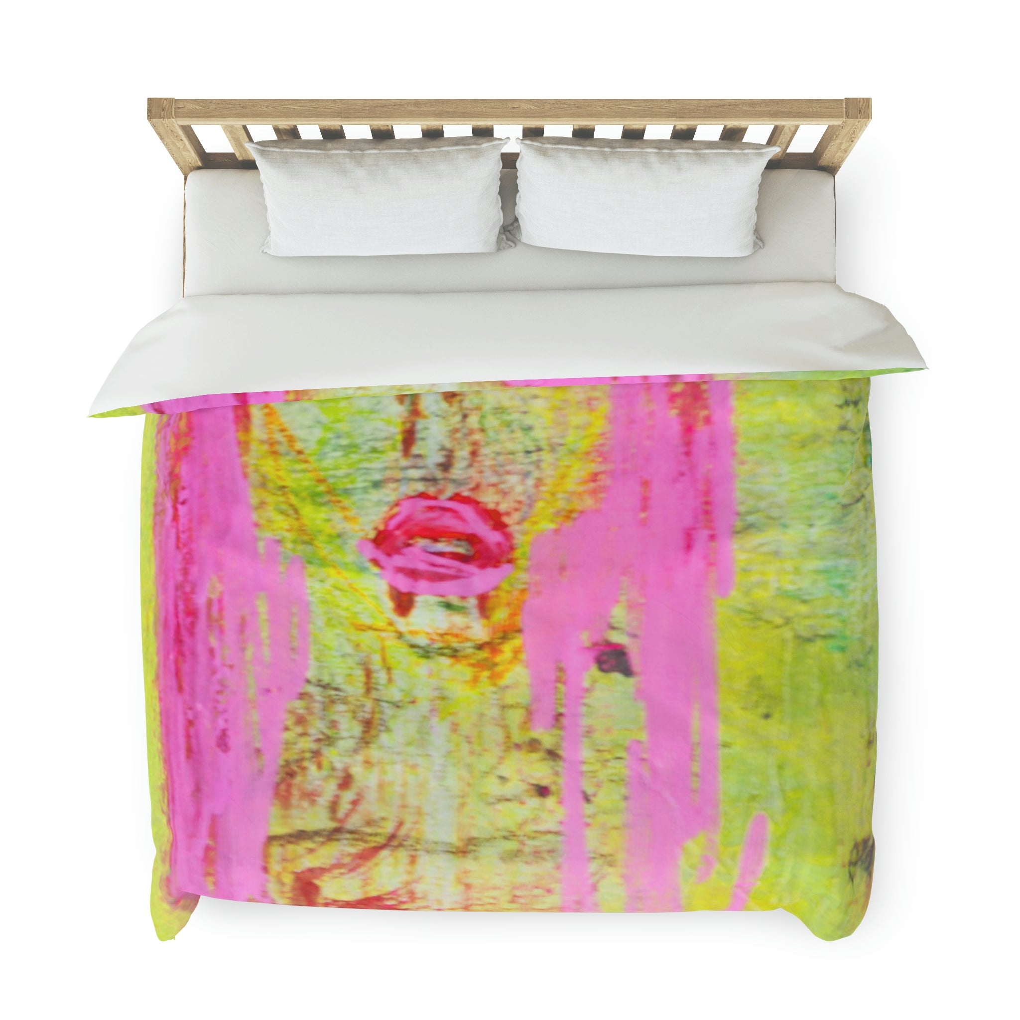 Duvet Cover, Abstract Face of Rock And Roll Girl