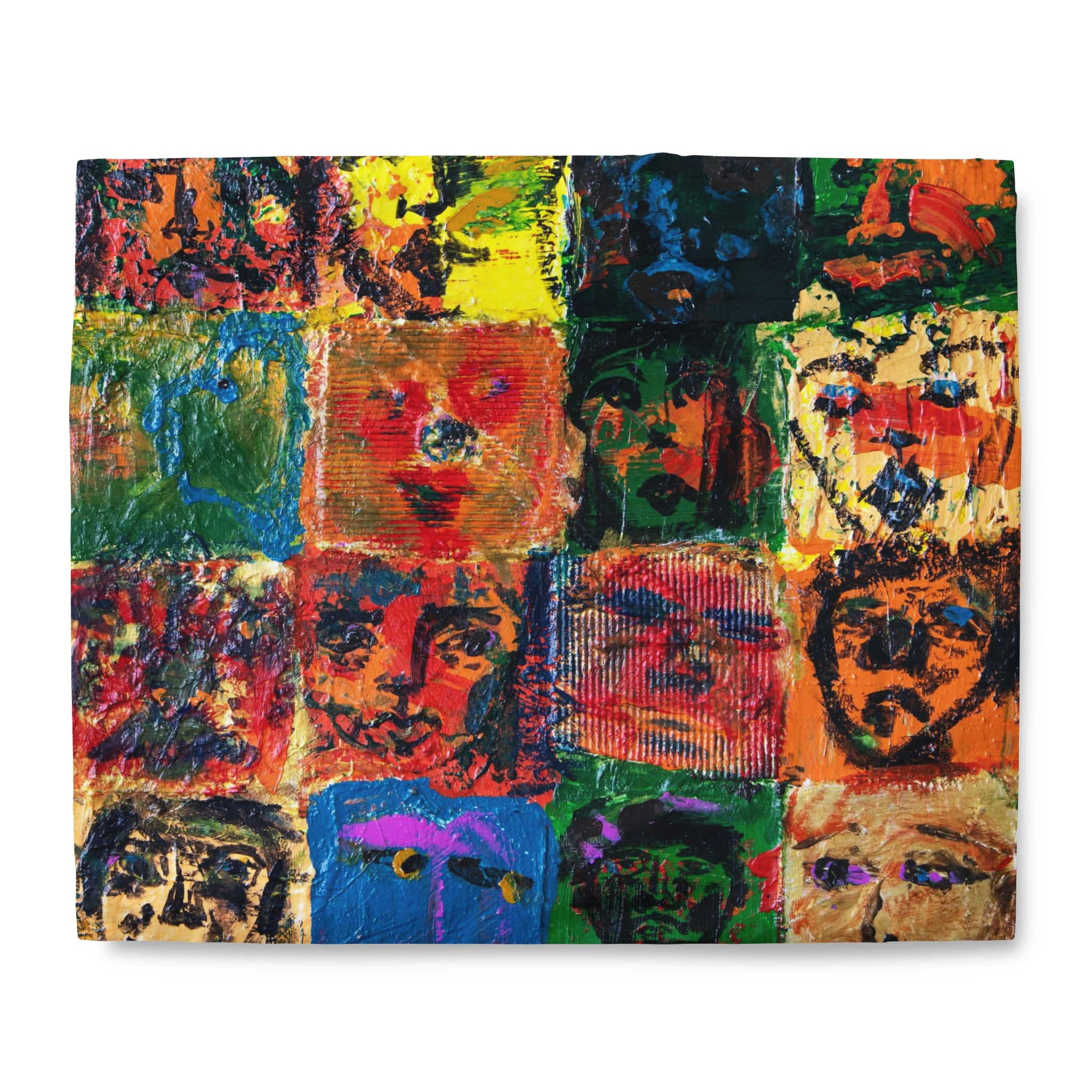 Duvet Cover,  Abstract Faces