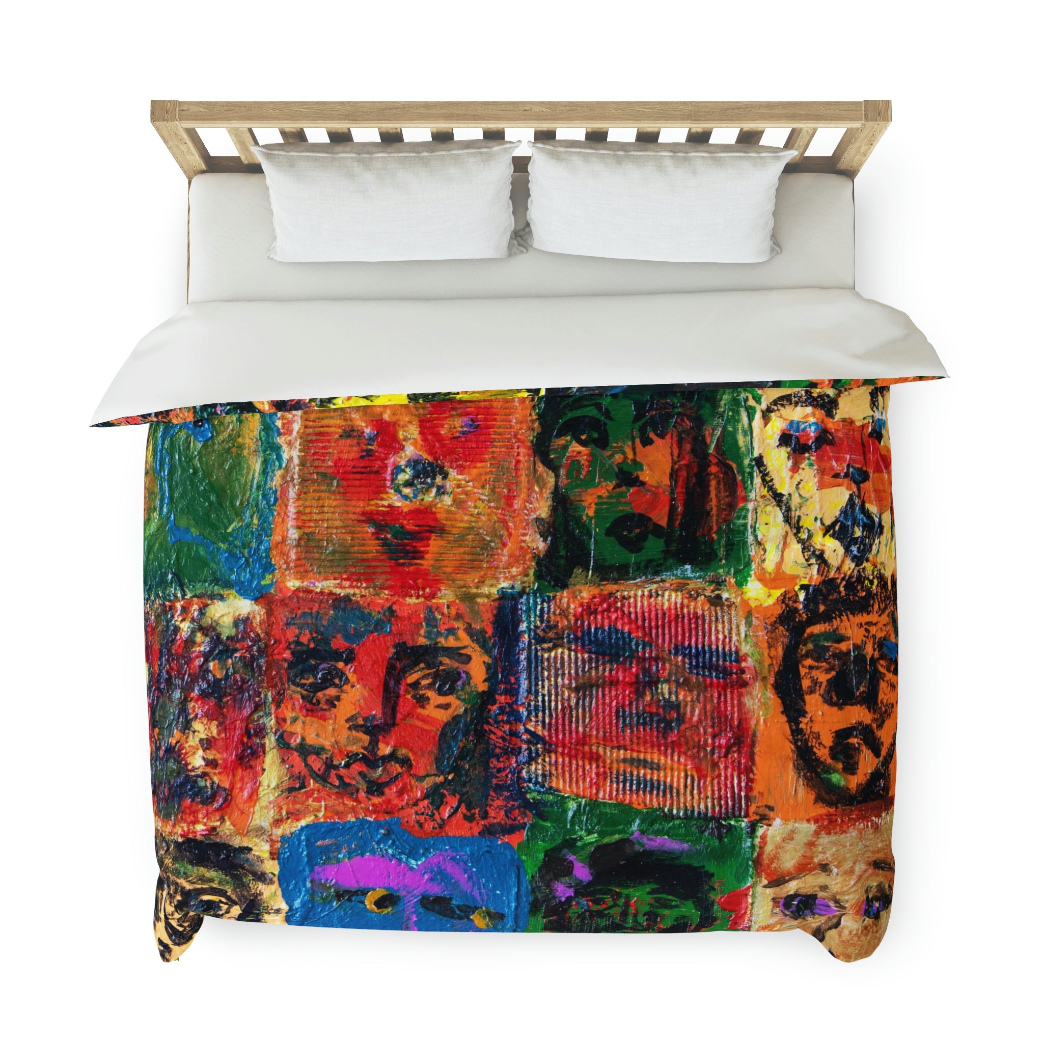 Duvet Cover,  Abstract Faces