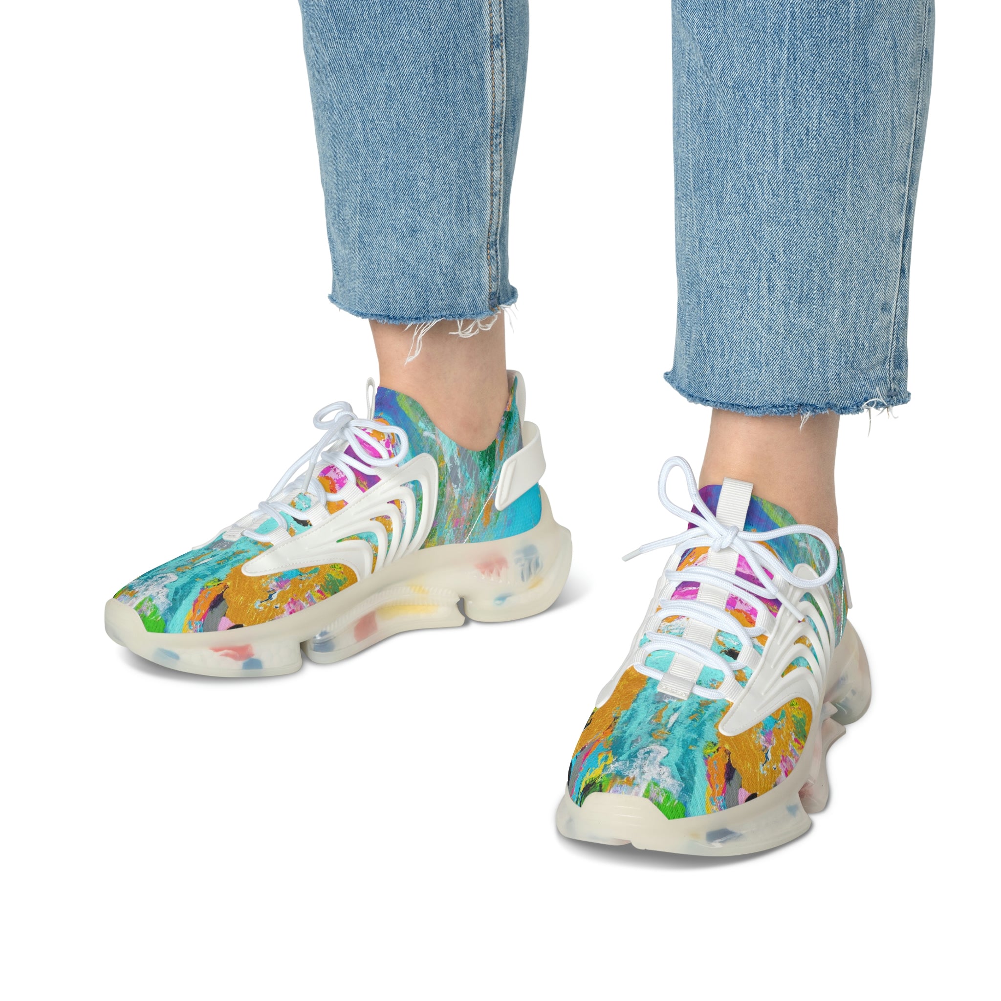 Mesh Women's Low Top Sneakers: ''Tears of Joy''