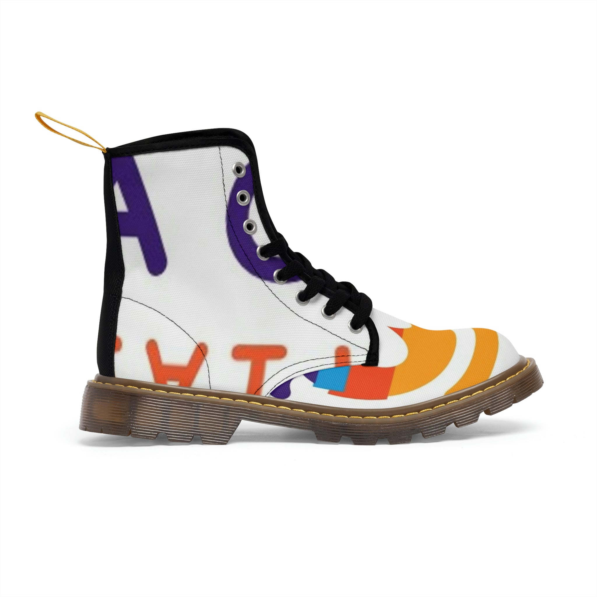 Women's Canvas Boots Womens Boots, Vegan Leather, Art On Shoes