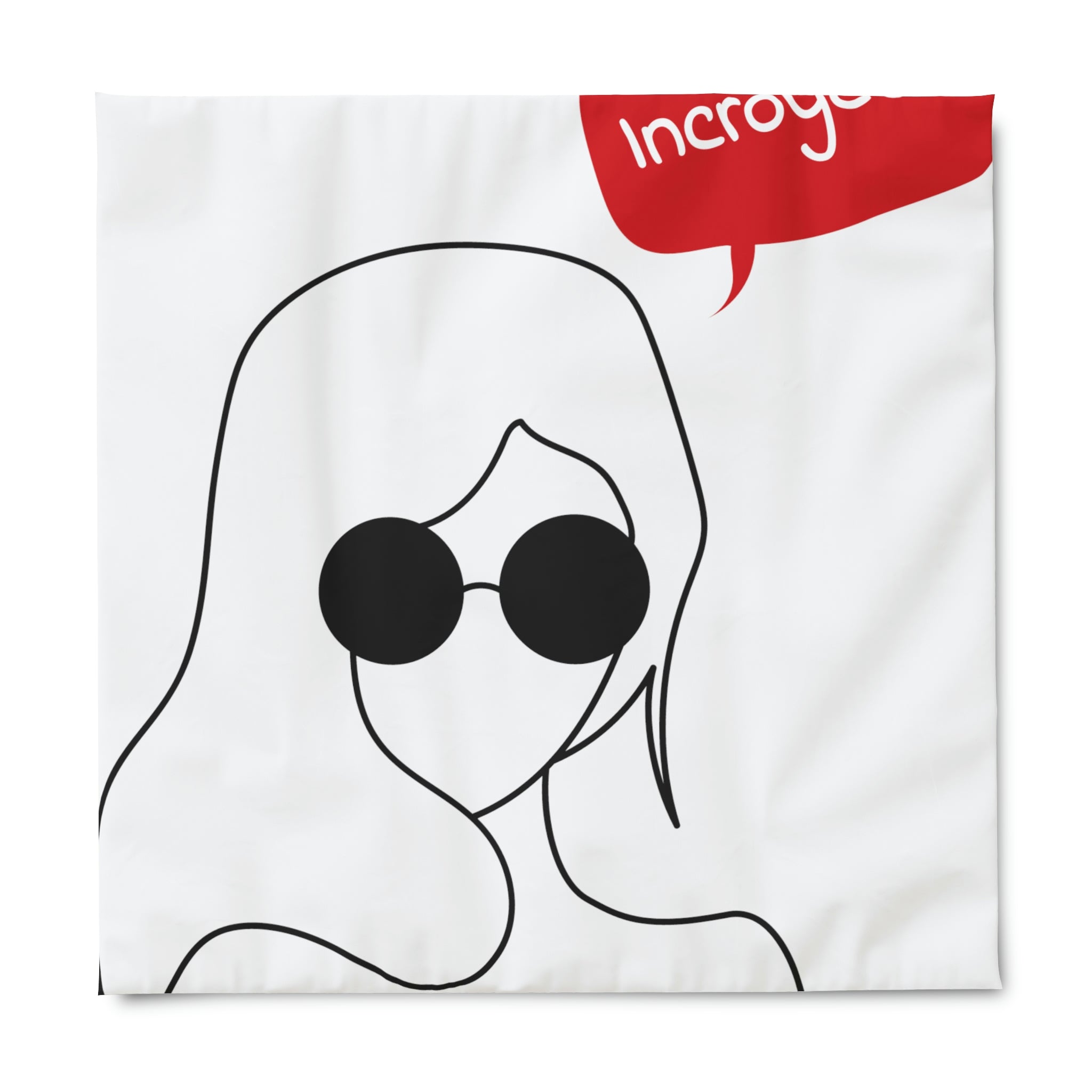 Duvet Cover,  Woman´s Face