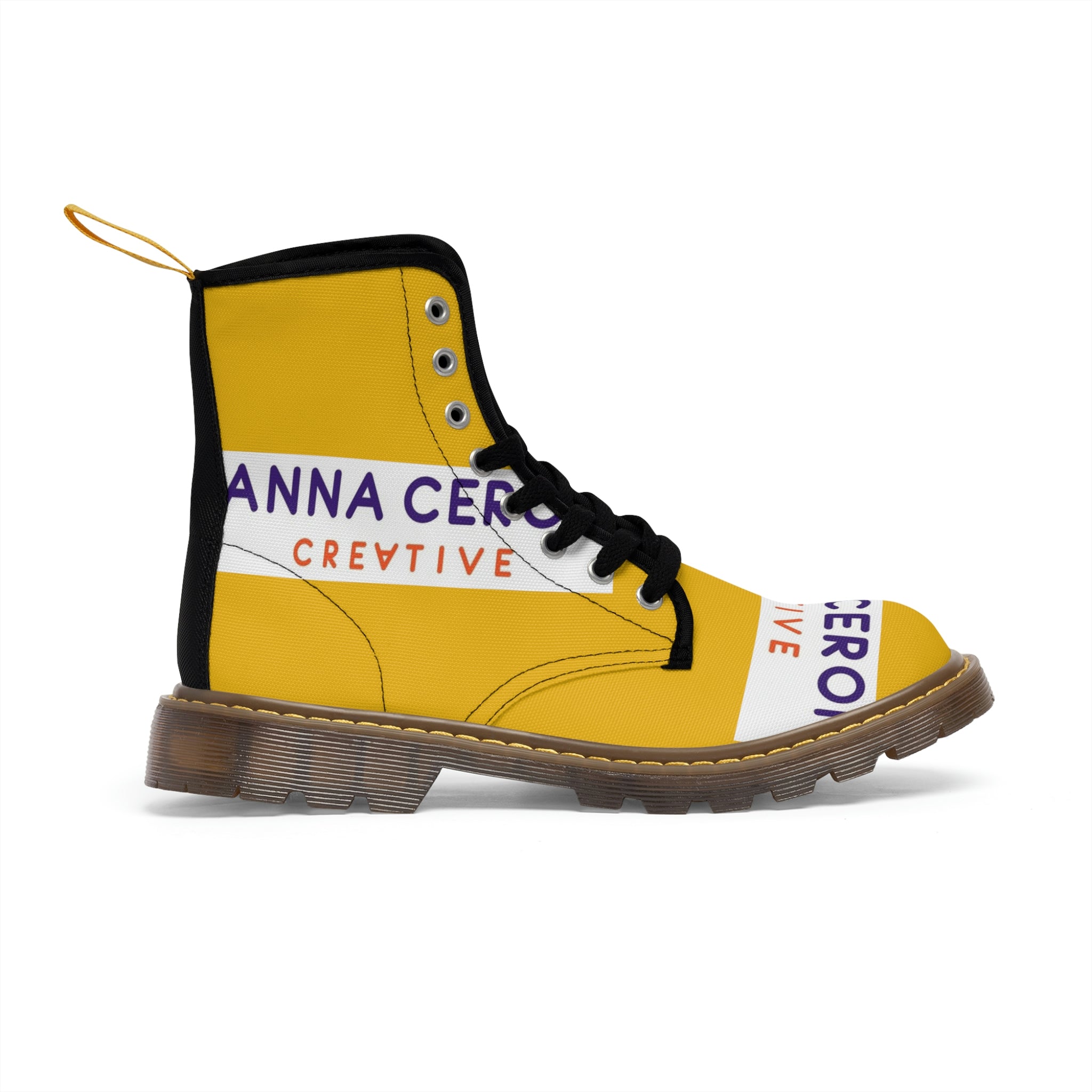 Women's Canvas Boots Womens Boots, Vegan Leather, Art On Shoes