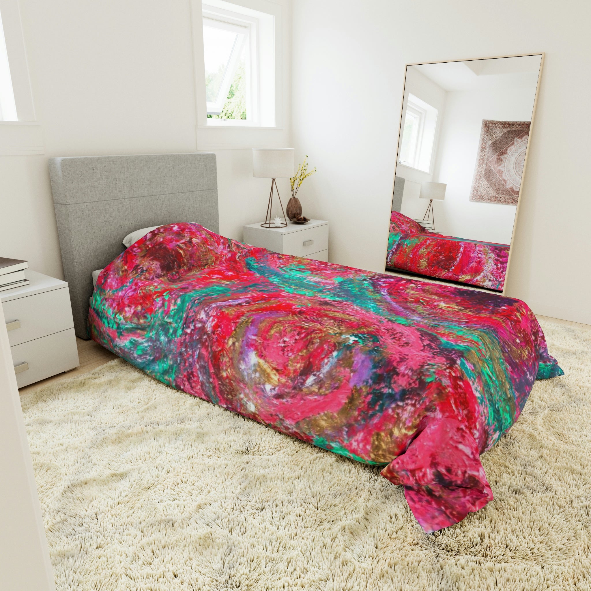 Duvet Cover, Abstract Roses