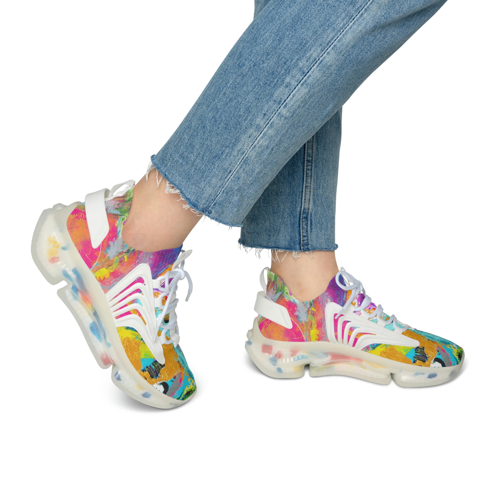 Mesh Women's Low Top Sneakers: ''Tears of Joy''